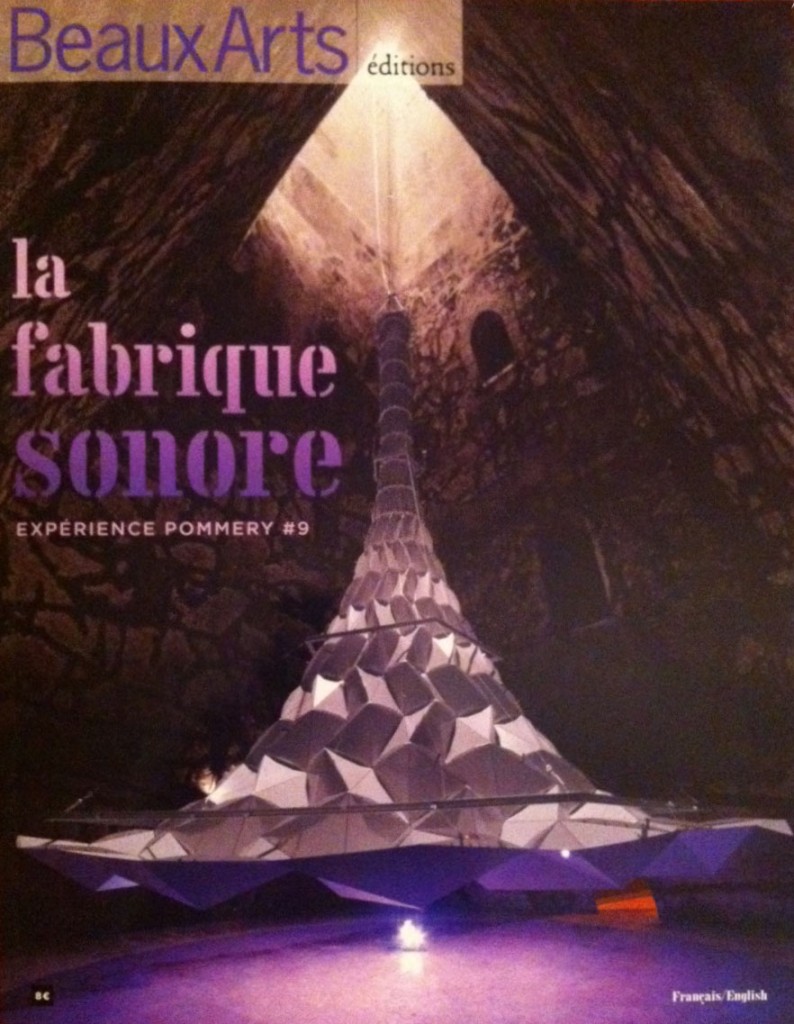 plis/replis on Beaux Arts Magazine cover