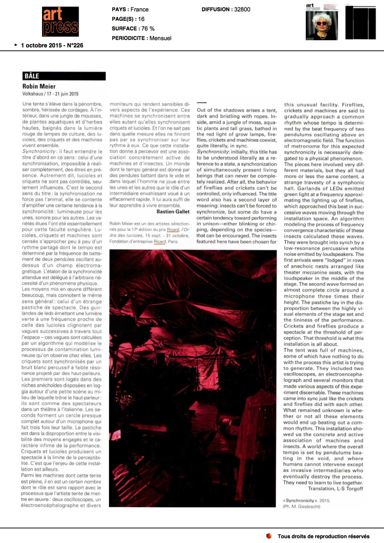 Art Press Synchronicity Review