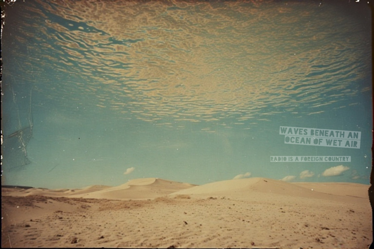 Waves beneath an Ocean of Wet Air on Radio is a Foreign Country